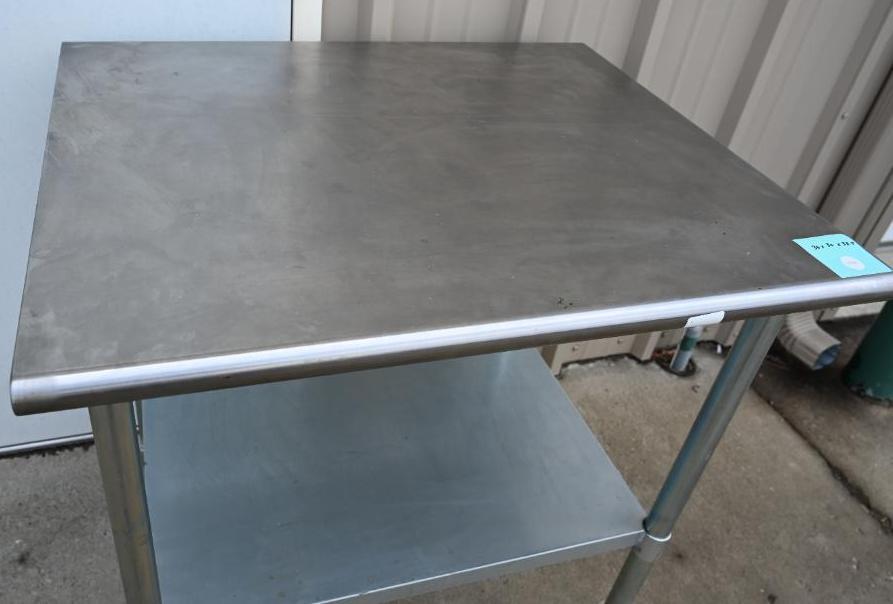 NSF Stainless Steel Work Table with Casters