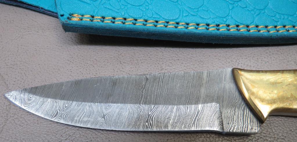 Damascus Pattern Sheath Knife