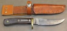 Schrade Old Timer Fixed Blade Hunting Knife with Leather Sheath