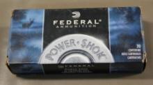 20 Cartridges Federal Power Shok 243 Win Ammunition