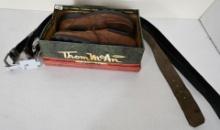 Four Belts & size 13 Thom Mcan leather shoes