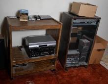 Kenwood Stereo with Two VHS DVD Players