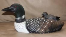 Ducks Unlimited Special Edition 1996-1997 Loon with Chick Decoy