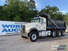 2018 MACK GU713 TRI-AXLE DUMP TRUCK, VIN # 1M2AX04C3JM038056