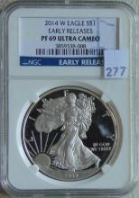 2014W Silver Eagle NGC PF69 Ultra Cameo.