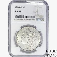 1886-O Morgan Silver Dollar NGC AU58