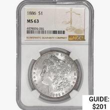 1886 Morgan Silver Dollar NGC MS63