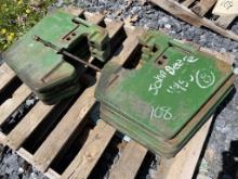 (8) John Deere 47kg Suitcase Weights of JD 4455