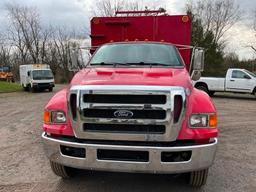 2012 FORD F750 CHIPPER TRUCK. NON CDL 14 FOOT SOUTHCO BODY