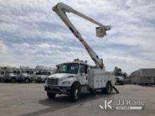 (Kansas City, MO) Altec AA755-MH, Material Handling Bucket Truck rear mounted on 2014 Freightliner M