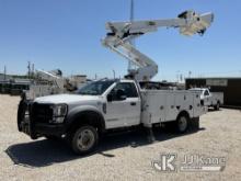 (Azle, TX) Altec AT41M, Articulating & Telescopic Material Handling Bucket Truck mounted behind cab