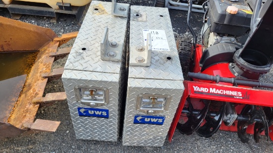 UWS locking truck tool boxes, diamond plate, set