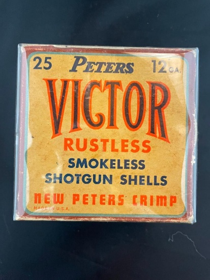 Full Box of Peters Victor 12 guage Shotgun Shells