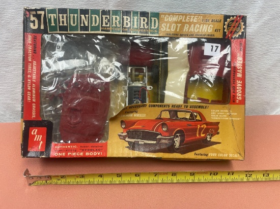 AMT 1957 Thunderbird slot racing kit, 1/25 scale, in original box