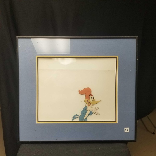 Walter Lanz Productions Original Hand-Inked Animation Cel Painting, Woody Woodpecker from the 1950's