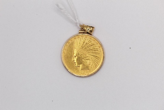 1915 Indian ten dollar gold piece