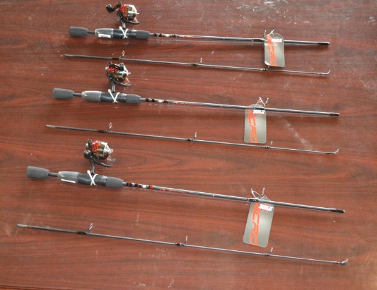 Zebco Fishing Poles - 3 Total in Lot