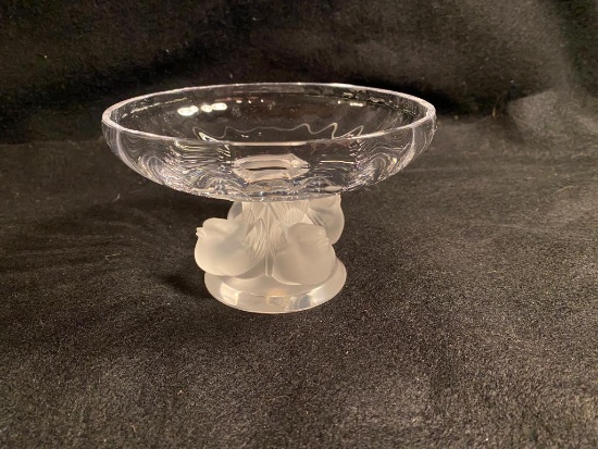 Lalique Nogent Crystal Bowl -...Handcrafted in France
