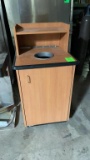 Wood waste receptacle