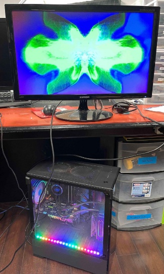 BGears Gaming PC. Multi Color Rainbow LED lights.