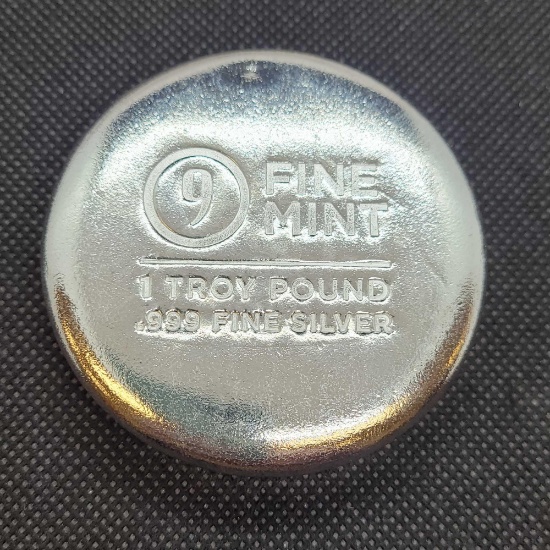 Fine Mint 1 Troy Pound .999 Fine Silver Round