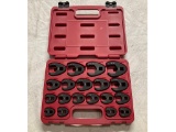 T&E TOOLS 19PC METRIC FLARE NUT CROWSFOOT SET