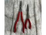 2 SNAP-ON NEEDLE NOSE PLIERS