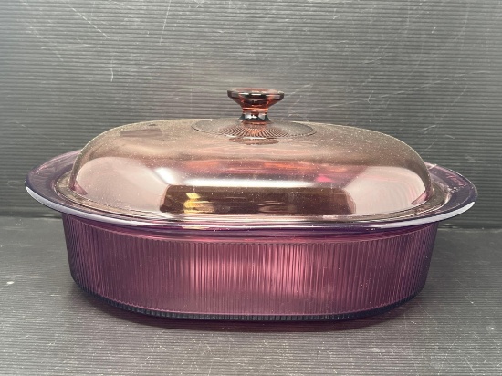 Visions by Corning Glass Lidded Roaster