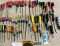 LARGE LOT OF 65 SCREWDRIVERS AND BIT TIPS