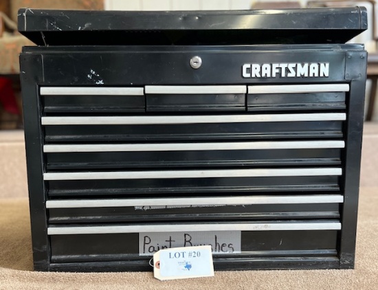 CRAFTSMAN TOOLBOX WITH HOSE AND SOCKETS