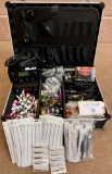 TATTOO GUNS KIT WITH INK, SHADE MACHINES AND ACCESSORIES IN CASE