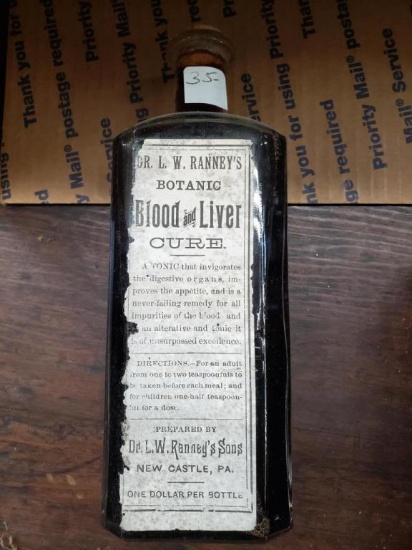 North Crafts Botonic Bottle / Ranney's Blood/liver