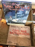 HISTORICAL MAPS OF CIVIL WAR BATTLEFIELDS AND NAVAL BATTLES OF THE CIVIL WAR HARDBACKS