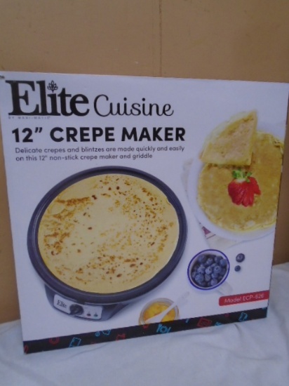 Elite Cuisine 12" Crepe Maker