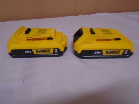 2 Brand New Dewalt 20V Batteries