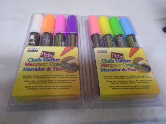 (2)4pc Sets of Bistro Chalk Markers