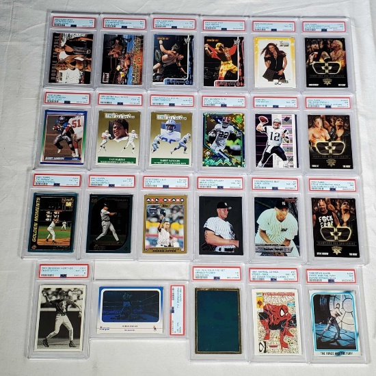 23 Misc PSA Graded Cards - Star Wars, Marvel, Baseball, Basketball, Golf and Others