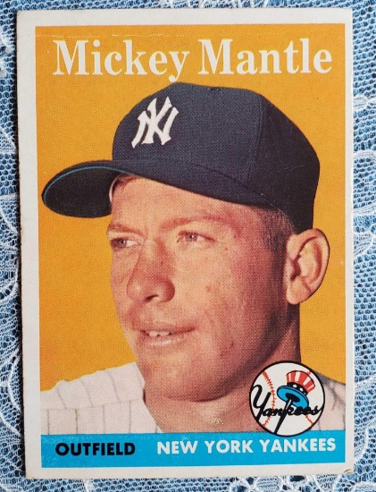 1958 Topps #150 Mickey Mantle Baseball Card