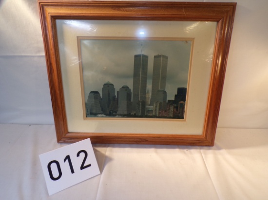 Twin Towers Framed Photo
