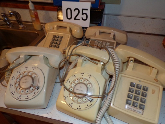 5 Vintage Telephones