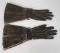 Indian Wars Black Leather US Cavalry Gauntlets