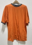 Vintage Nike Orange Swoosh Grey Tag Shirt 2XL