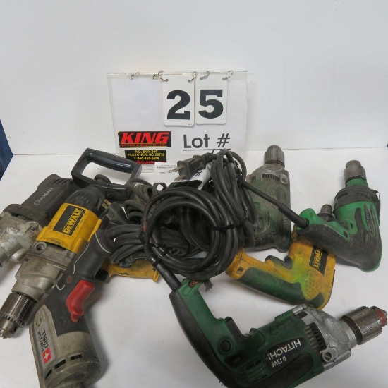 (7) Assorted Electric Drills
