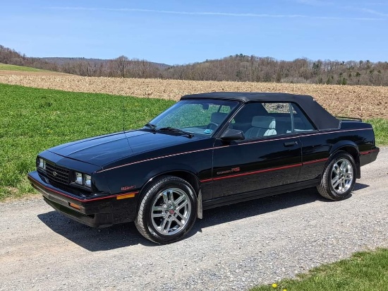 1987 Chevrolet Cavalier RS Convertible. 2.8L V6. Believed to be low actual