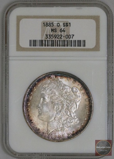 1885 O Morgan Silver Dollar (NGC) MS64