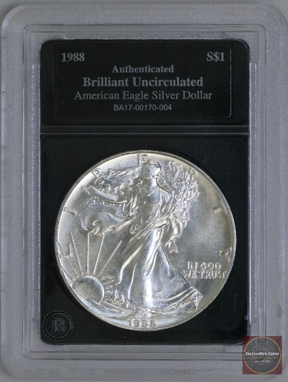 1988 American Silver Eagle 1oz Fine Silver