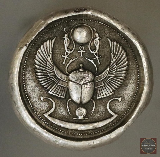 MK Barz 1oz. .999 Fine Silver Egyptian Scarab Beetle