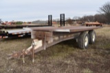 16' Pin Hitch Flatbed Trailer