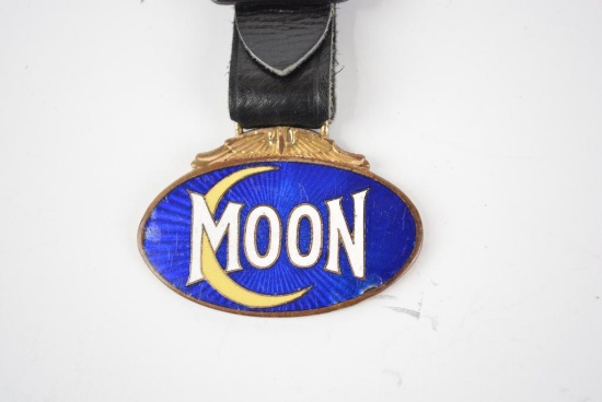 Moon Motor Car Company Enamel Metal Watch Fob