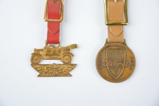 2- Ford Metal Watch Fobs